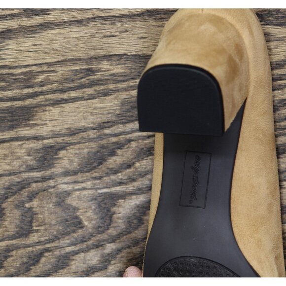 NWT Easy Street Proper Womens Block Heel Pumps PROPER Sand Suede Brown 9.5M - Picture 11 of 11